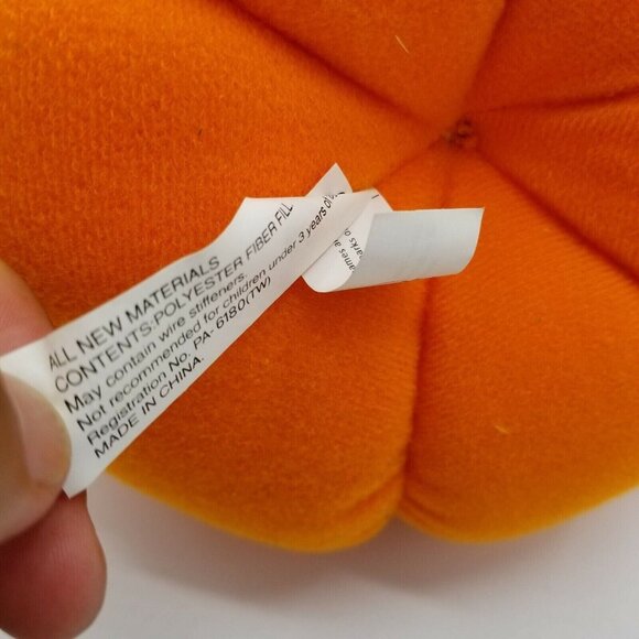 Vintage ACE Taz Tasmanian Devil Halloween Pumpkin Plush Stuffed Animal Toy Loony - Picture 8 of 9